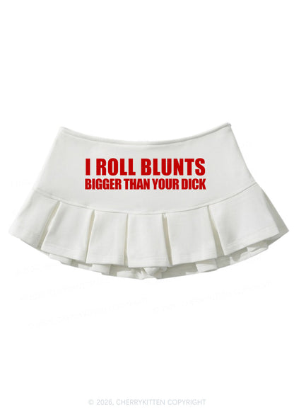 I Roll Blunts Y2K Mini Pleated Skirts Cherrykitten