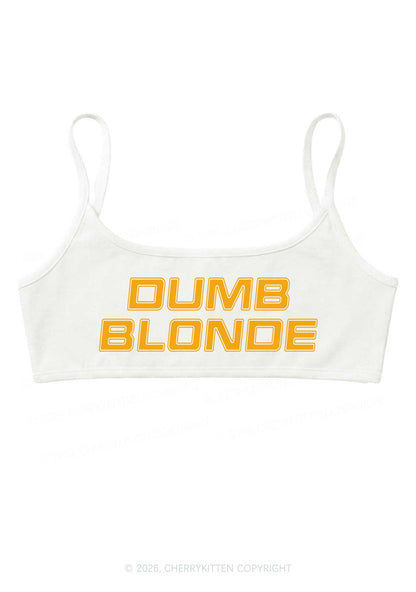 Dumb Blonde Y2K Super Crop Cami Cherrykitten