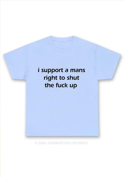 I Support A Mans Right Y2K Chunky Shirt Cherrykitten
