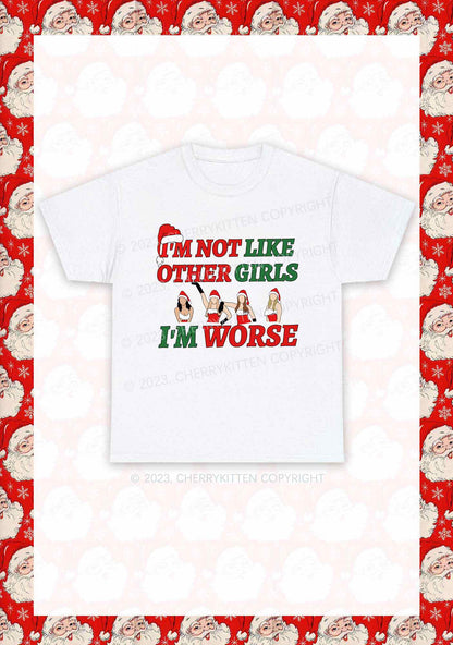 I'm Worse Christmas Y2K Chunky Shirt Cherrykitten