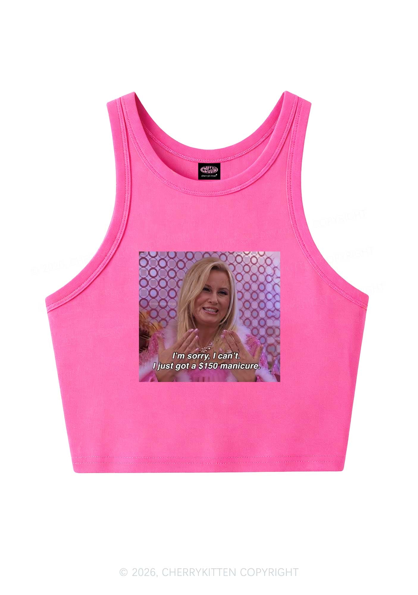 I Just Got Manicure Y2K Crop Tank Top Cherrykitten