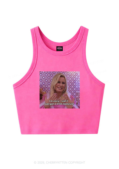 I Just Got Manicure Y2K Crop Tank Top Cherrykitten