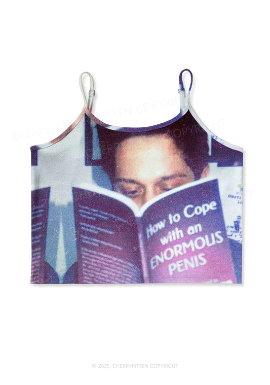 BDE Y2K Print Cami Crop Top Cherrykitten