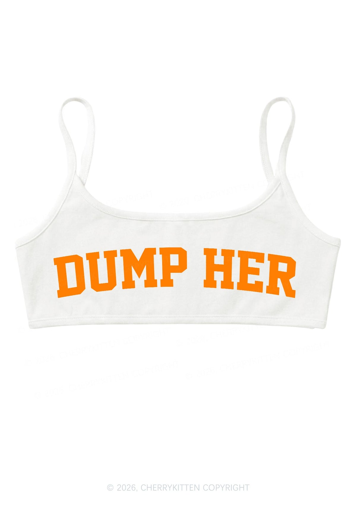 Dump Her Y2K Super Crop Cami Cherrykitten