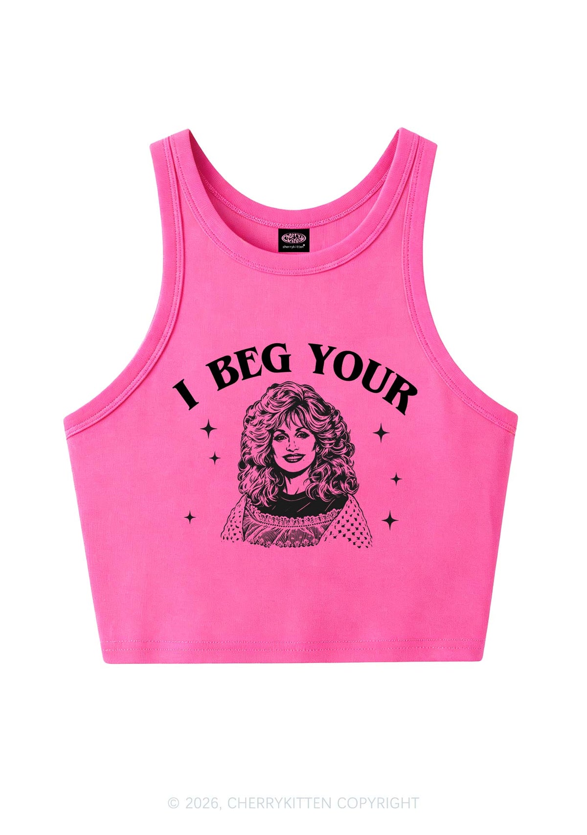 I Beg Your DP Y2K Crop Tank Top Cherrykitten