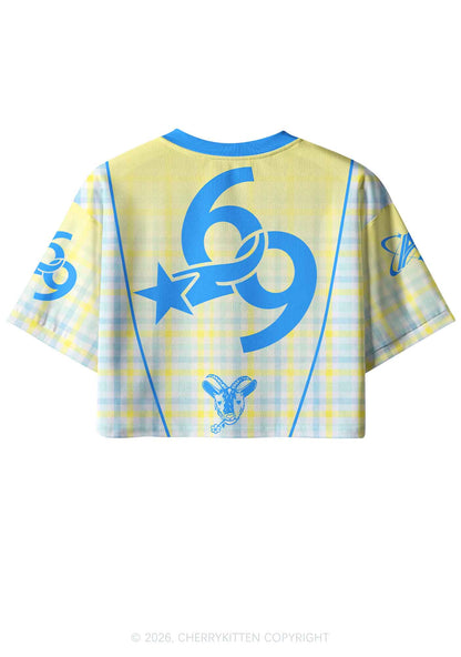 Daddys Little Throat Goat Y2K Crop Sport Jersey Shirts Cherrykitten