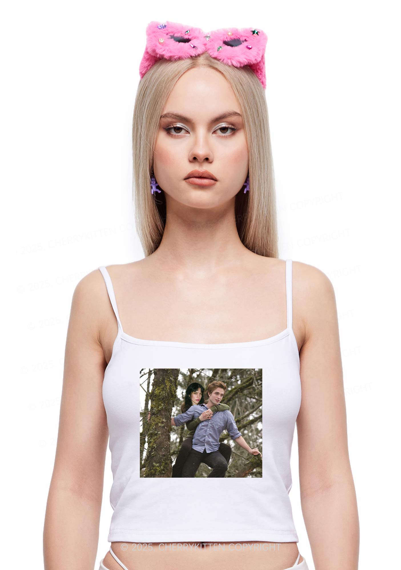 Custom Face Y2K Spaghetti Strap Cami Cherrykitten