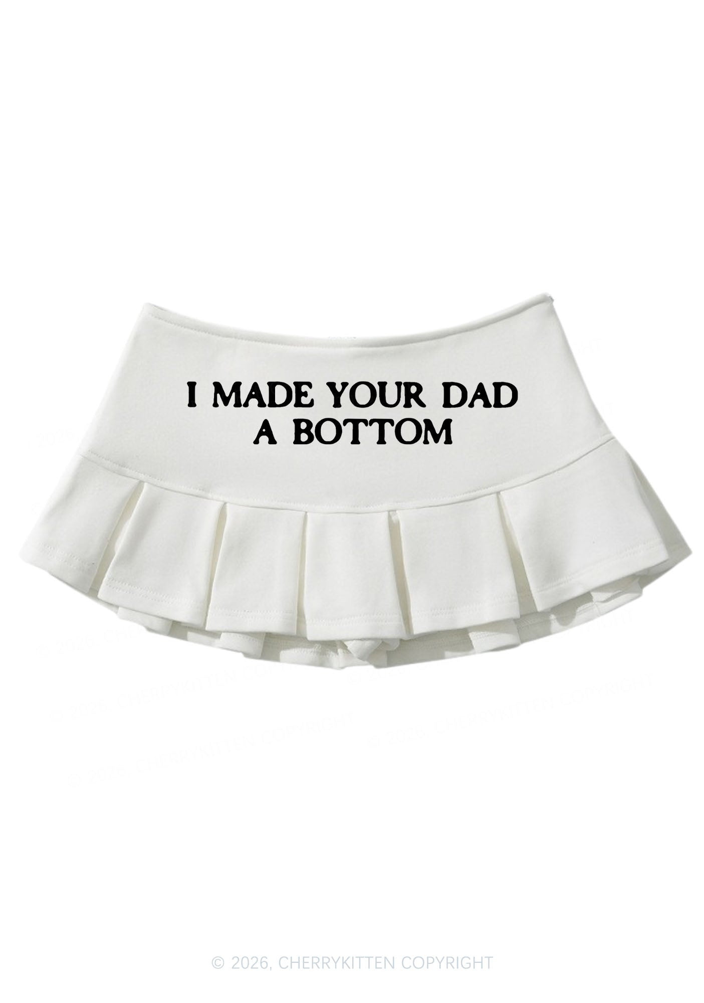 Made Your Dad A Bottom Pride Y2K Mini Pleated Skirts Cherrykitten