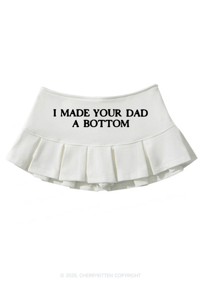 Made Your Dad A Bottom Pride Y2K Mini Pleated Skirts Cherrykitten