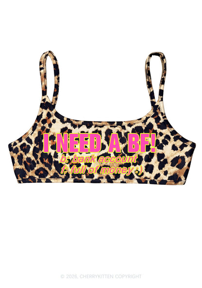 I Need A BF Y2K Super Crop Cami Cherrykitten