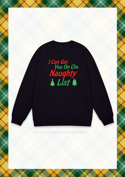 I Can Get You On The Naughty List Christmas Y2K Sweatshirt Cherrykitten