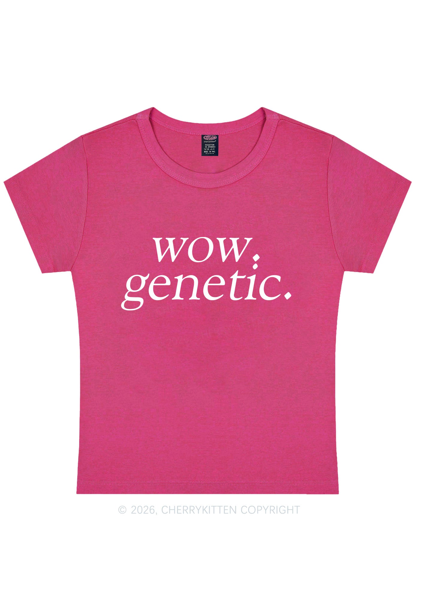 Wow Genetic HR Y2K Baby Tee Cherrykitten