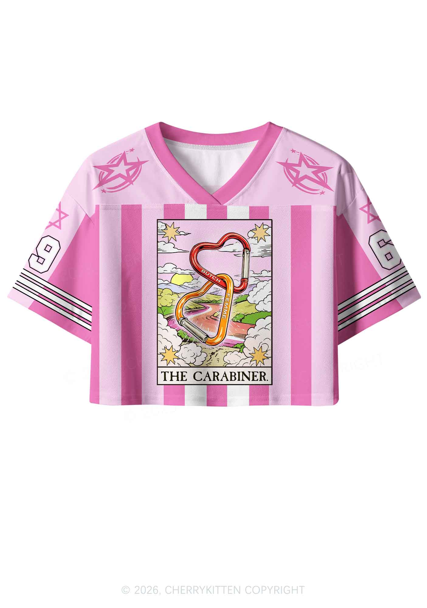 The Carabiner Pride Y2K Crop Sport Jersey Shirts Cherrykitten