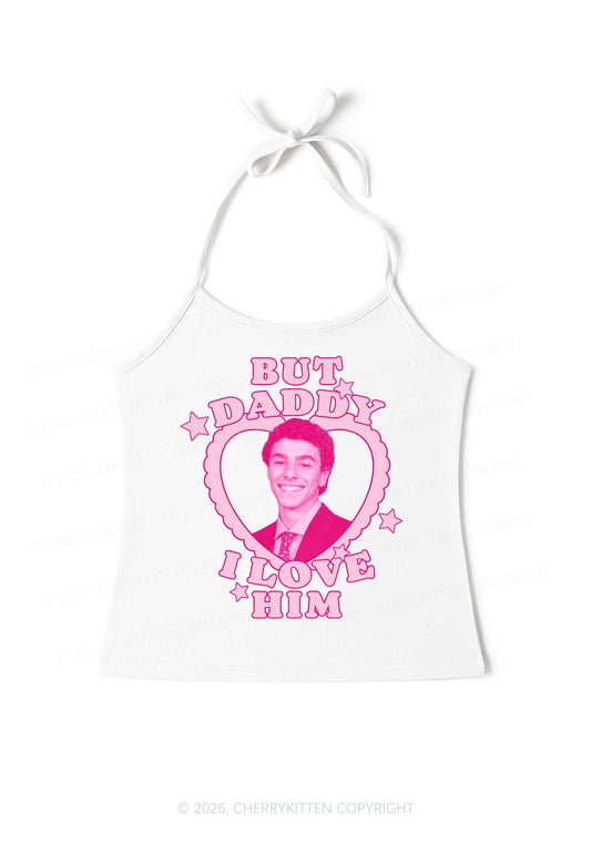 Daddy I Love Him Luigi Y2K Halter Neck Cami Cherrykitten