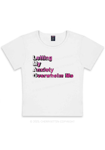 Curvy Letting My Anxiety Overwhelm Me Y2K Baby Tee Cherrykitten