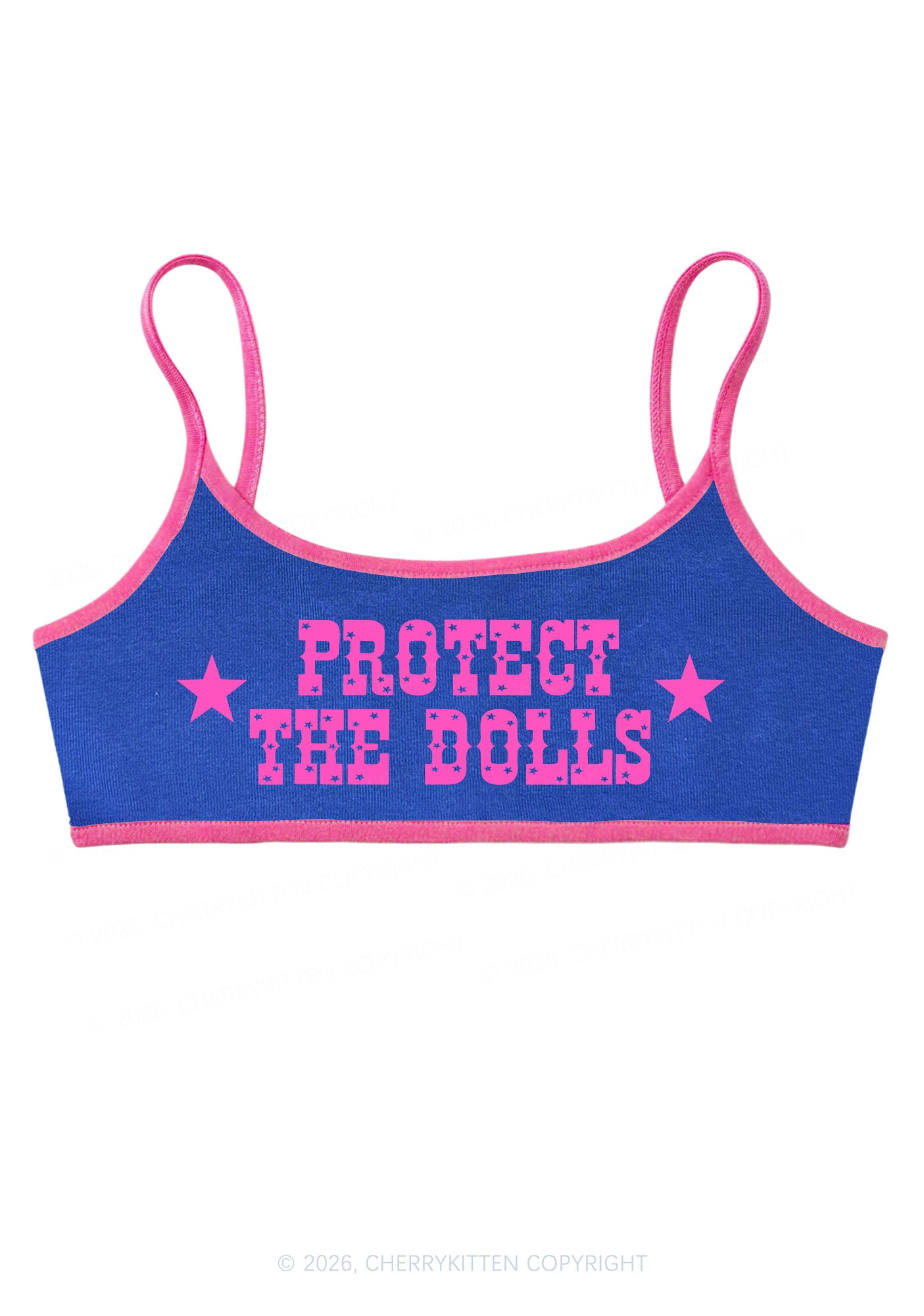 Protect The Dolls Y2K Super Crop Cami Cherrykitten