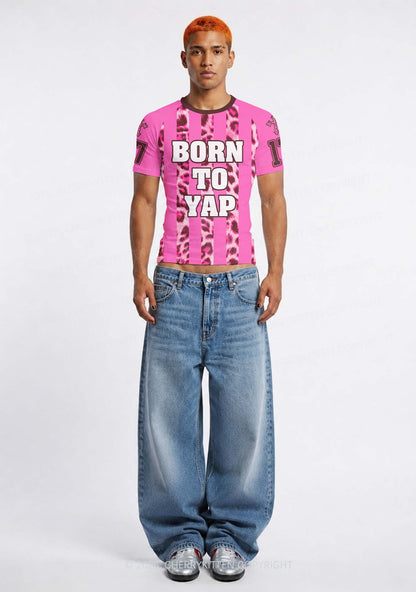 Born To Yap Y2K Football Jersey Shirts Cherrykitten