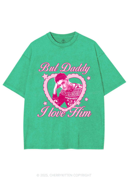 Custom Daddy I love Him Y2K Shirts Washed Tee Cherrykitten