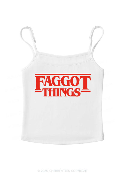 Faggot Things Pride Y2K Spaghetti Strap Cami Cherrykitten