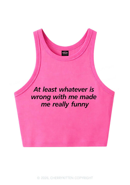 Whatever Is Wrong With Me Y2K Crop Tank Top Cherrykitten