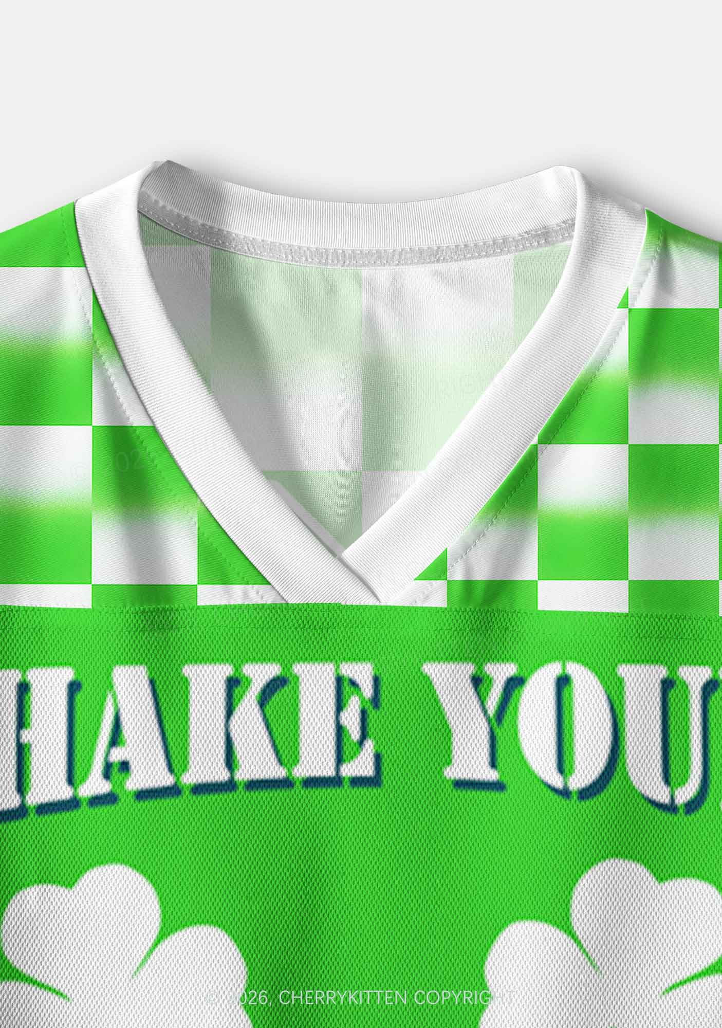 Custom Shake Your Shamrocks St Patricks Y2K Crop Sport Jersey Shirts Cherrykitten