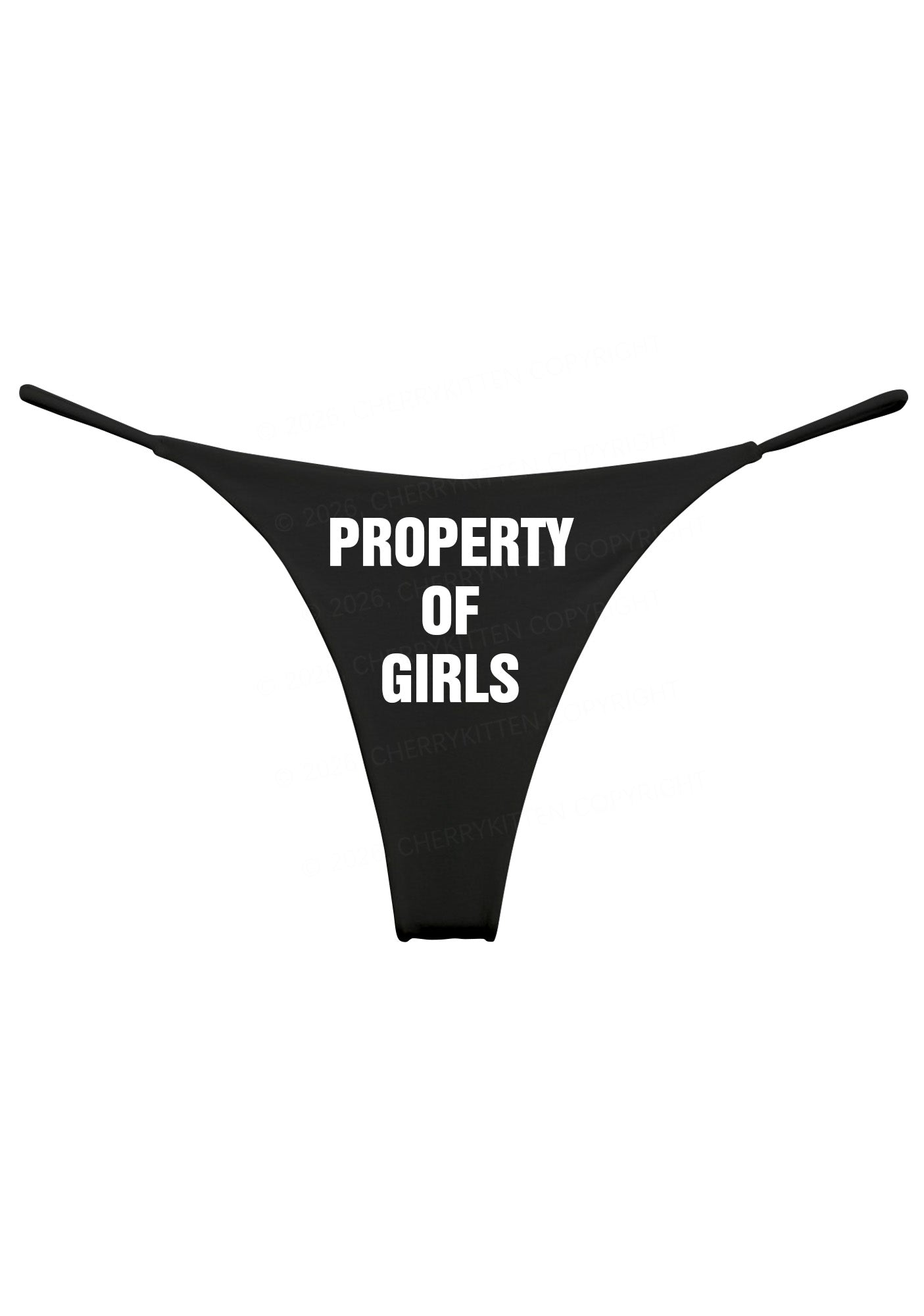 Property Of Girls Pride Y2K Bikini String Thong Cherrykitten