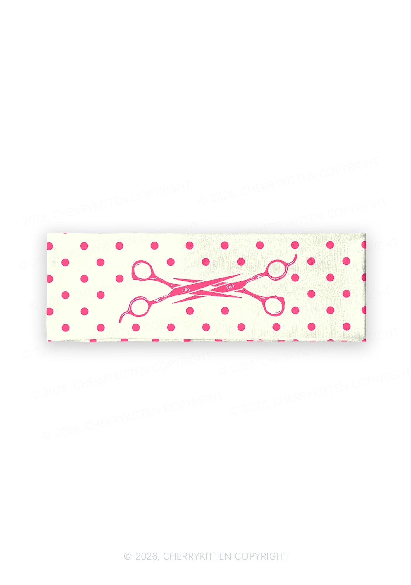 Pink Scissors Pride Y2K Print Headband Cherrykitten