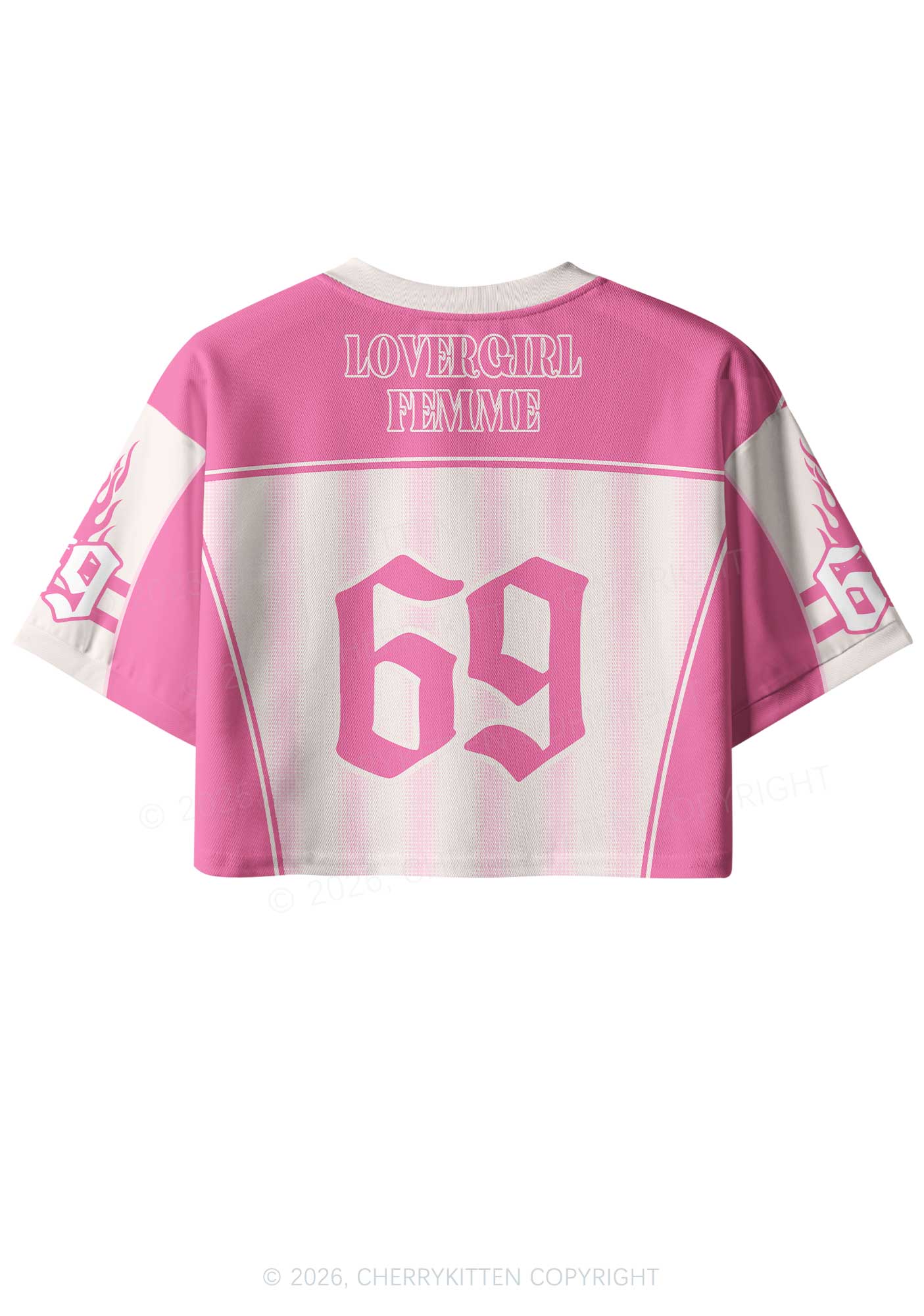 Lovergirl Femme Pride Y2K Crop Sport Jersey Shirts Cherrykitten