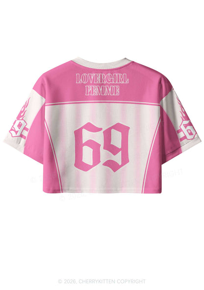Lovergirl Femme Pride Y2K Crop Sport Jersey Shirts Cherrykitten