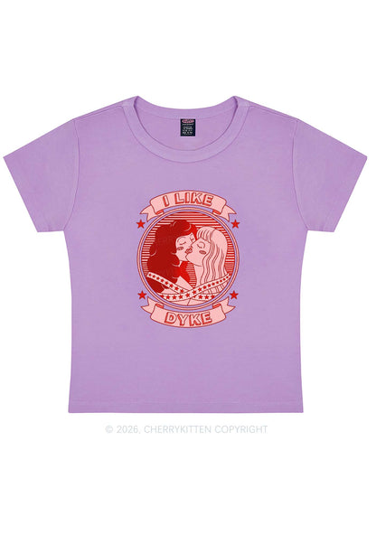 I Like Dyke Pride Y2K Baby Tee Cherrykitten