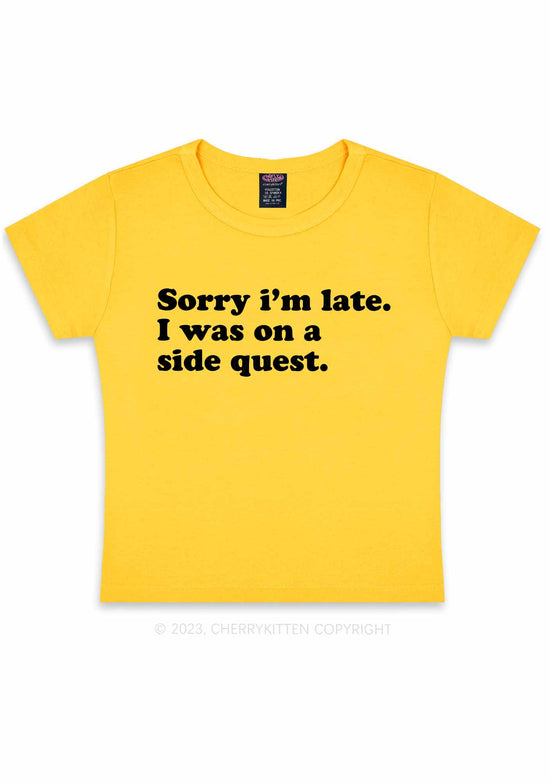 Gift Base Federa Cuscino In Lino 40x40 Cm - Design "Sorry I'm Late, My Cat Was Sitting On Me" - Regalo Originale Per Amanti Dei Gatti