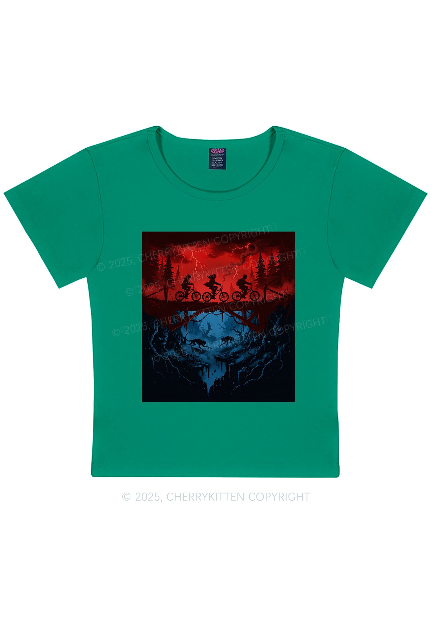 Red Storm Riders Y2K Baby Tee Cherrykitten