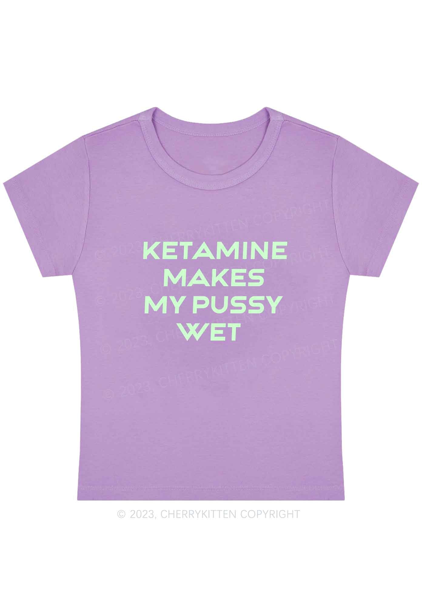 Curvy K Makes My Puxxy Wet Y2K Baby Tee Cherrykitten