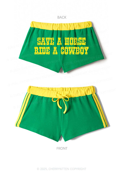 Save A Horse Y2K Drawstring Mini Shorts Cherrykitten