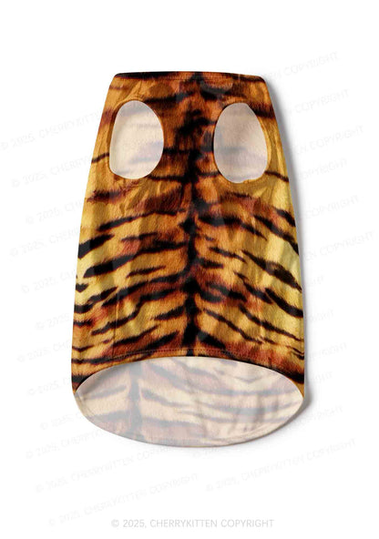 Wild Tiger Texture Y2K Pet Tank Top Cherrykitten