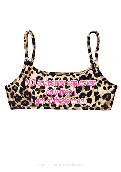 No Concealer Can Cover Men Y2K Super Crop Cami Cherrykitten