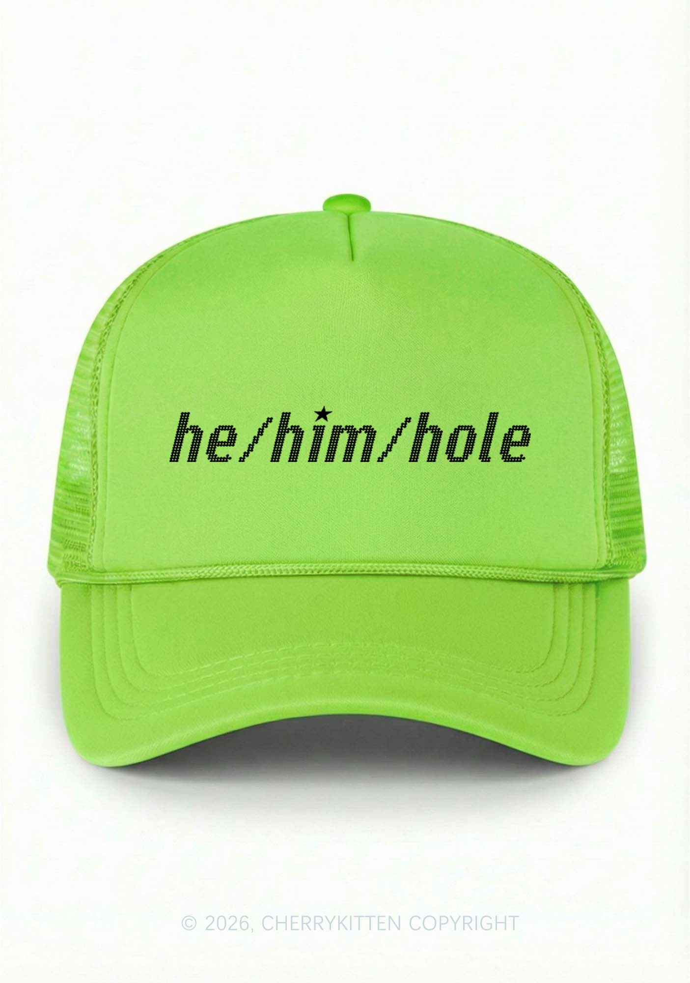 He Him Hole Pride Y2K Trucker Hat Cherrykitten