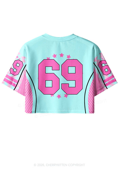 Cxxtamine Pony Y2K Crop Sport Jersey Shirts Cherrykitten