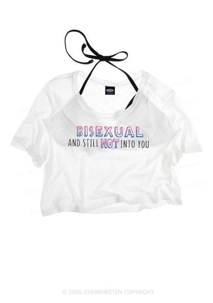 Bisexual And Still Not Into You Pride Y2K Sheer Crop Tee Cherrykitten