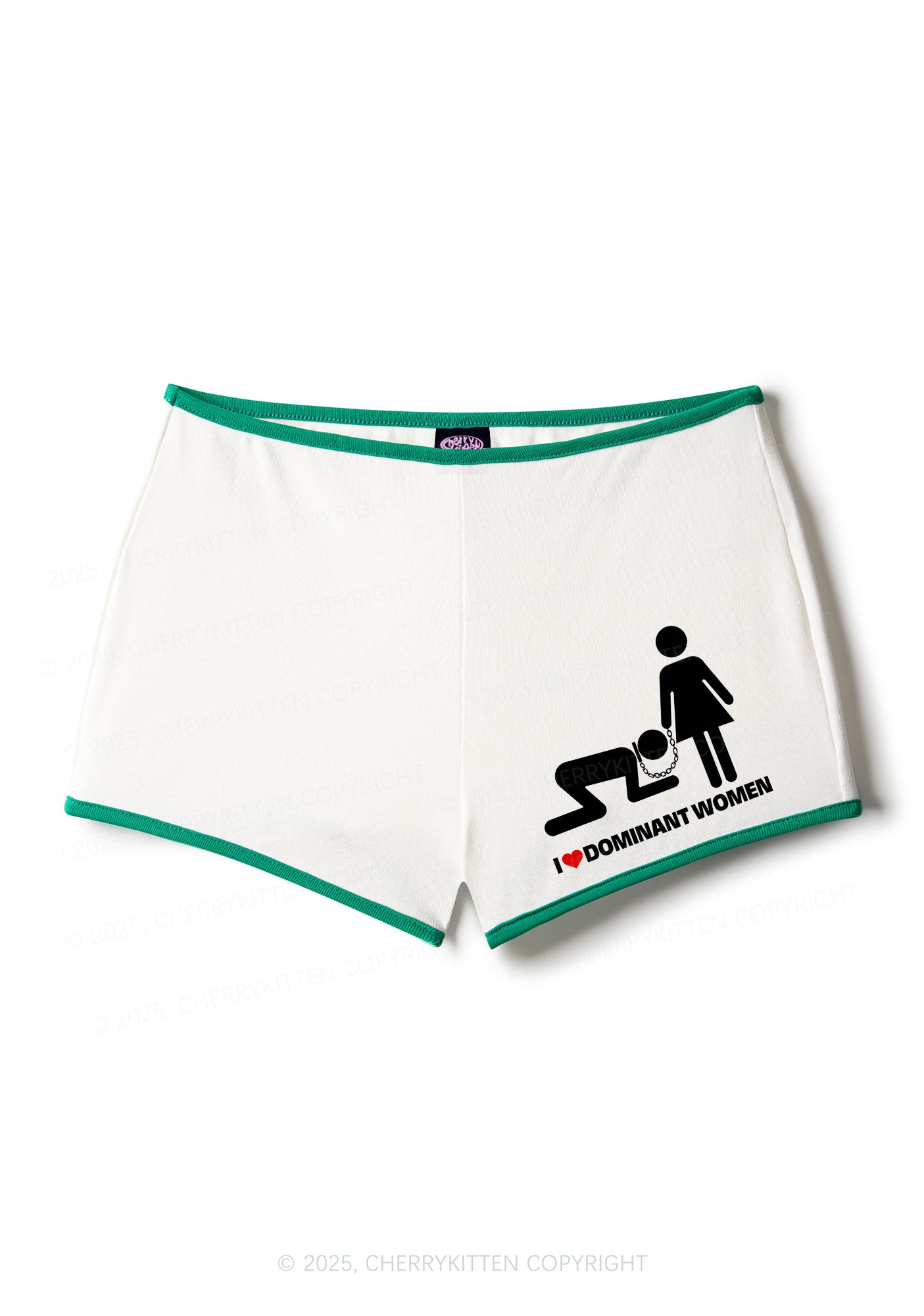 I Love D Women Y2K Booty Shorts Cherrykitten