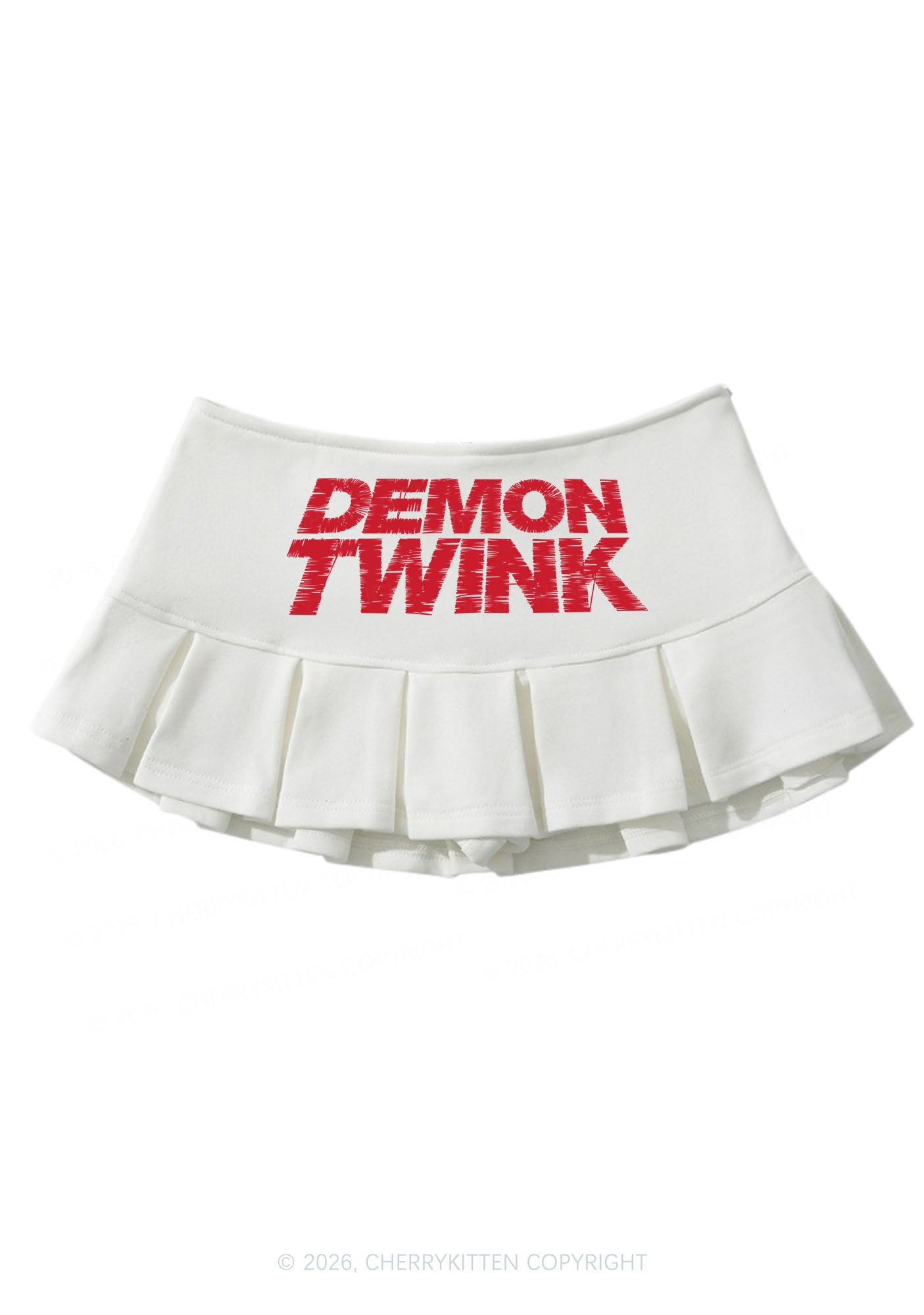 Demon Twink Pride Y2K Mini Pleated Skirts Cherrykitten