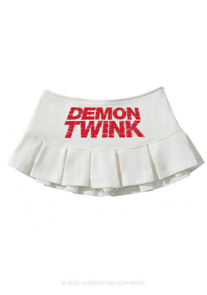 Demon Twink Pride Y2K Mini Pleated Skirts Cherrykitten