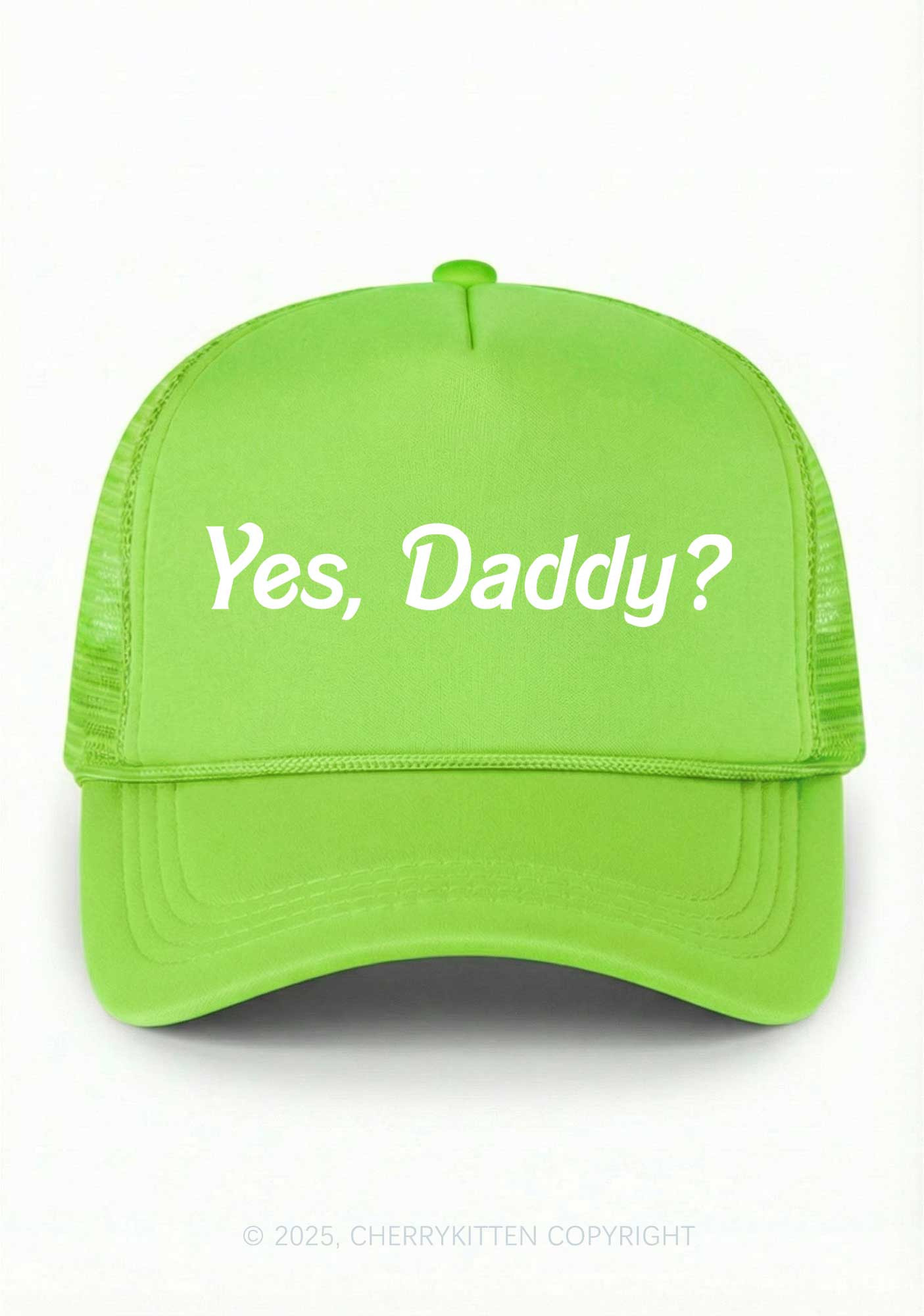 Yes Daddy Valentine's Day Y2K Trucker Hat Cherrykitten