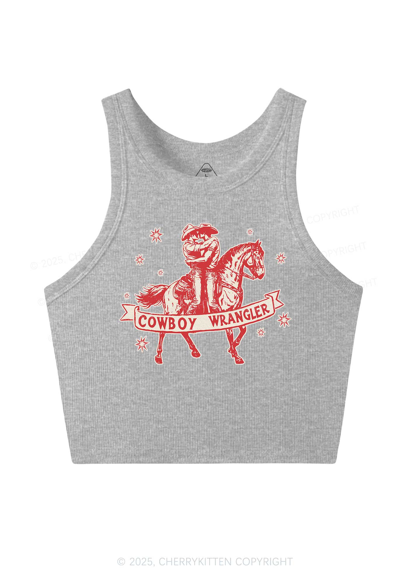 Cowboy Wrangler Pride Y2K Crop Tank Top Cherrykitten