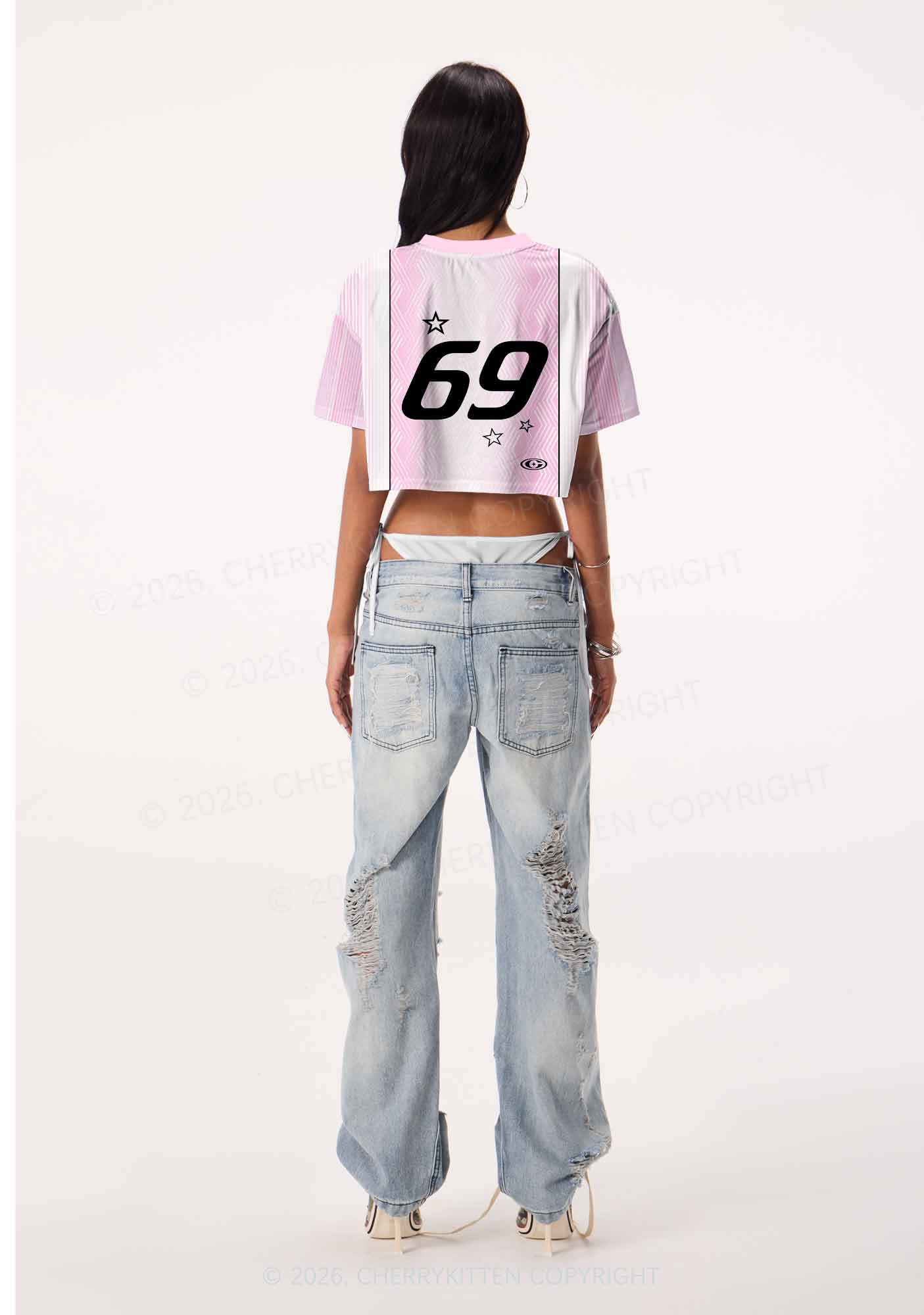 Smile If You Are Lesbian Pride Y2K Crop Sport Jersey Shirts Cherrykitten