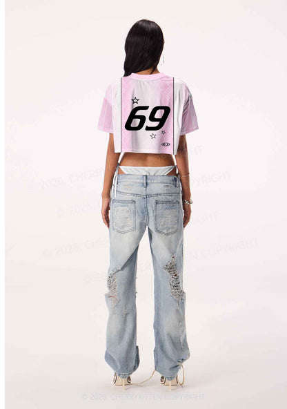 Smile If You Are Lesbian Pride Y2K Crop Sport Jersey Shirts Cherrykitten