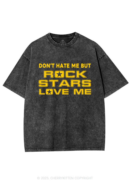 Rock Stars Love Me Y2K Shirts Washed Tee Cherrykitten