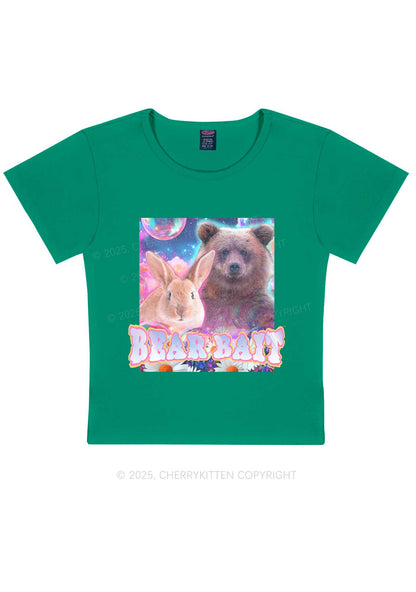 Bear Bait Pride Y2K Baby Tee Cherrykitten