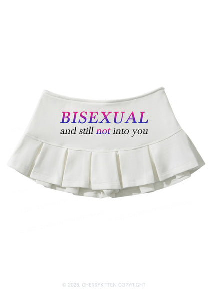 Bisexual And Still Not Into You Pride Y2K Mini Pleated Skirts Cherrykitten