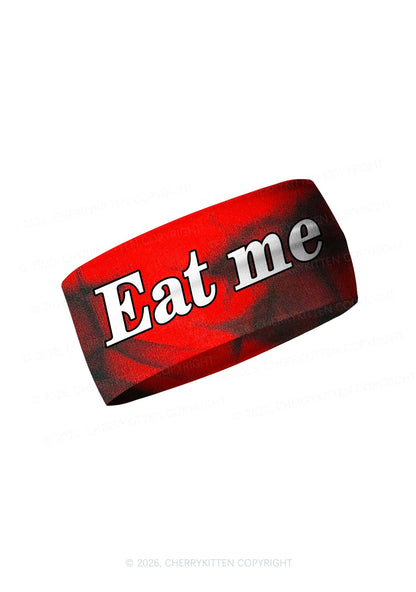 Eat Me Y2K Print Headband Cherrykitten